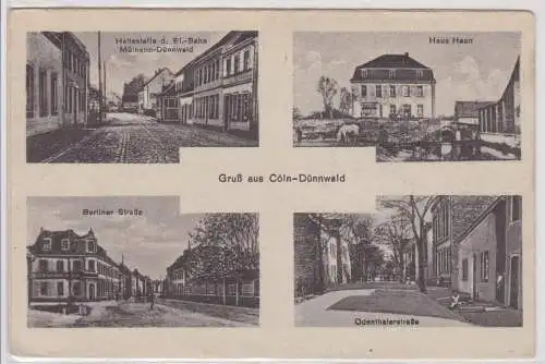 84087 Mehrbild Ak Gruß aus Cöln Köln-Dünnwald Berliner Straße um 1930