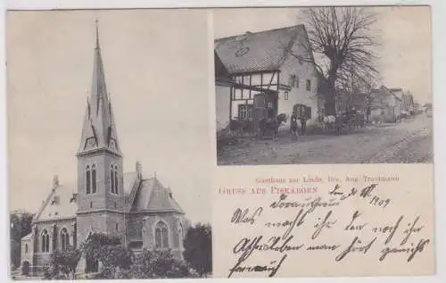 96000 Mehrbild Ak Gruß aus Piskaborn Gasthaus zur Linde 1909