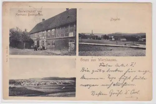 902429 Mehrbild Ak Gruß aus Wiershausen Gasthof, Ziegelei usw. 1911