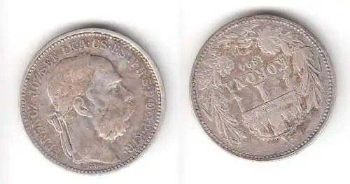 1 Krone Silber Münze Ungarn 1894 (115194)