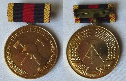 DDR Medaille für treue Dienste freiwillige Feuerwehr in Gold (118381)