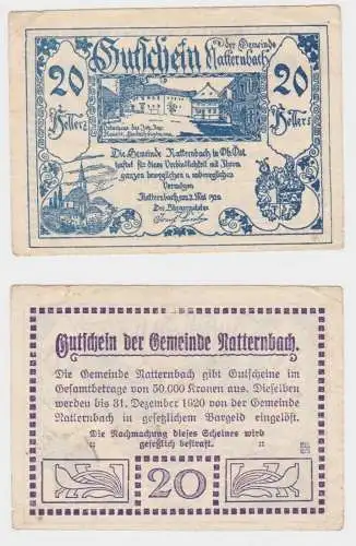 20 Heller Banknote Natternbach 1920 (140378)