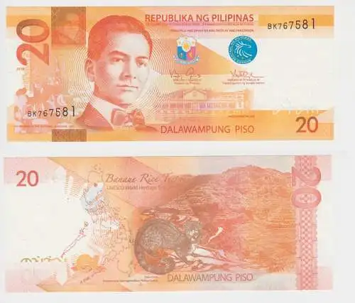 20 Piso Banknote Philippinen 2010 Pick 206 (152752)