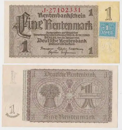1 Mark Banknote DDR Deutsche Notenbank 1948 Kuponausgabe Ro.Nr.330 b (131809)