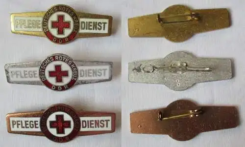 DDR DRK Deutsches Rotes Kreuz Pflegedienst Ehrenspange Bronze bis Gold (110424)