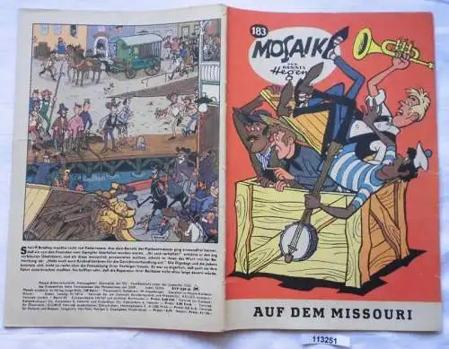 seltenes Mosaik Heft Hannes Hegen Digedags Nr.183 Schwarze Serie (113251)