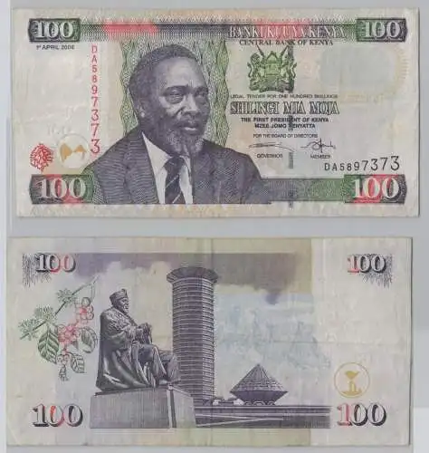 100 Shillings Banknote Kenia Kenya 2006 (153527)