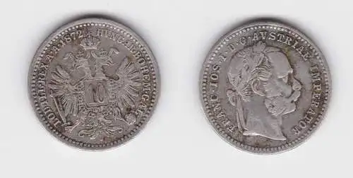 10 Kreuzer Silber Münze Österreich 1872 ss (152837)
