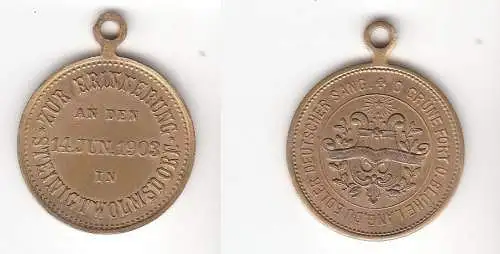 alte Medaille Gesangsverein Zur Erinnerung Steinigtwolmsdorf 1903 (113181)