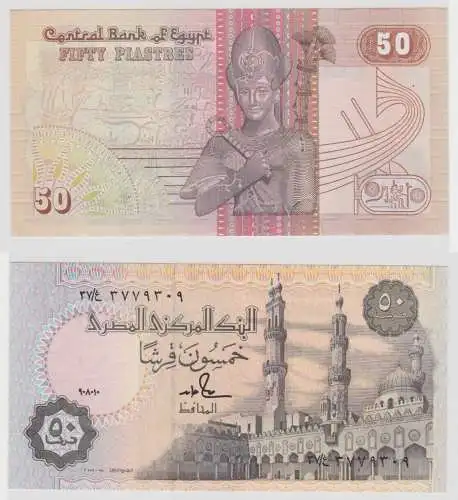 50 Piastre Banknote Ägypten Egypt  bankfrisch UNC (152359)