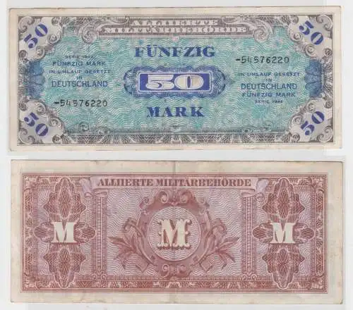 50 Mark Banknote alliierte Militärbehörde 1944 UdSSR Druck (106097)