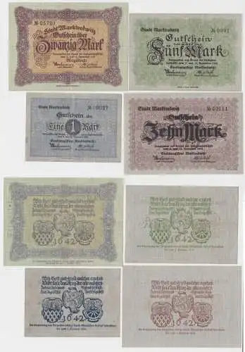 1 - 20 Mark Banknoten Notgeld Stadt Marktredwitz November 1918 (117660)