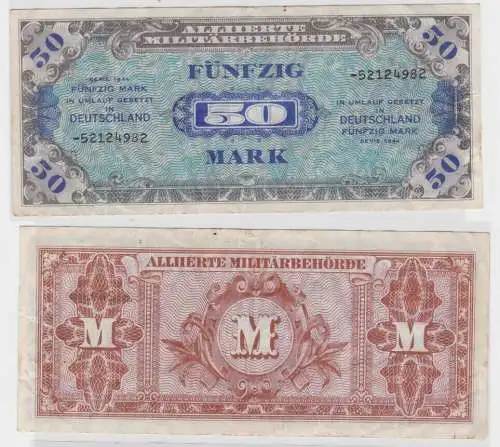 50 Mark Banknote alliierte Militärbehörde 1944 UdSSR Druck (108203)