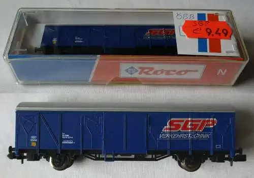Roco 25444 Gedeckter Güterwagen "SGP Verkehrstechnik" ÖBB Spur N OVP (151916)