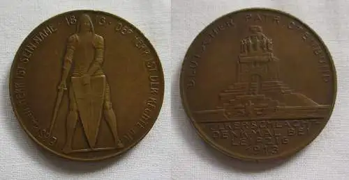 Medaille deutscher Patriotenbund Völkerschlachtdenkmal Leipzig 1913 (135010)