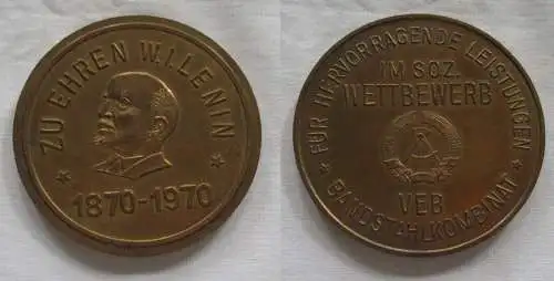 Medaille DDR VEB Bandstahlkombinat zu Ehren W.I.Lenin 1870-1970 (151340)