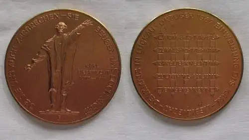 Medaille DDR Einweihung des Karl Liebknecht Denkmals in Luckau 1969 (151168)