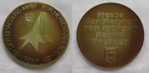 Medaille DDR Messe der Meister von Morgen Bezirk Dresden  (151499)