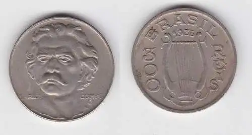 300 Reis Kupfer Nickel Münze Brasilien 1936 Carlos Gomes (133843)