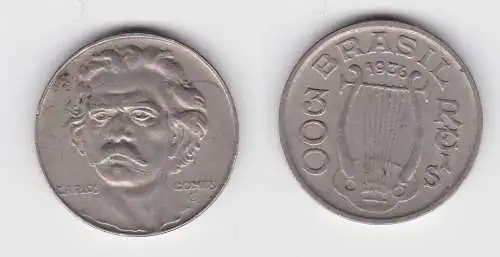 300 Reis Kupfer Nickel Münze Brasilien 1936 Carlos Gomes (138521)