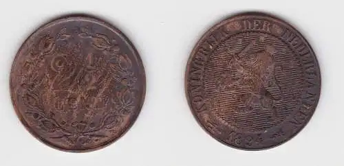 2 1/2 Cent Kupfer Münze Niederlande 1894 ss (130668)