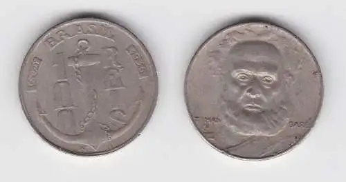 100 Reis Kupfer Nickel Münze Brasilien 1936 Taman Dare, Anker (135007)