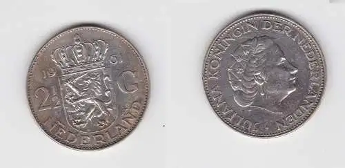 2 1/2 Gulden Silber Münze Niederland 1961 (135377)
