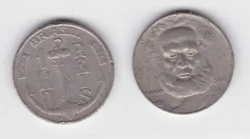 100 Reis Kupfer Nickel Münze Brasilien 1936 Taman Dare, Anker (133835)
