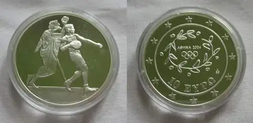 10 Euro Silber Münze Griechenland Olympiade Handball 2004 PP (142861)