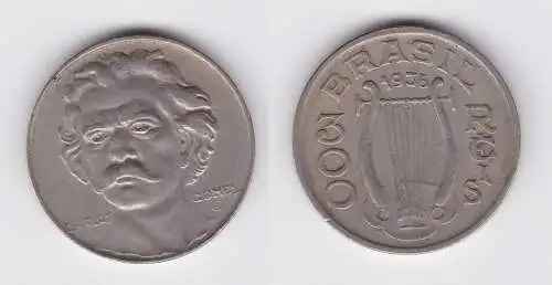 300 Reis Kupfer Nickel Münze Brasilien 1936 Carlos Gomes (131138)