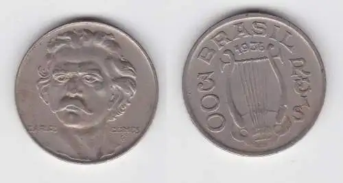 300 Reis Kupfer Nickel Münze Brasilien 1936 Carlos Gomes (138899)