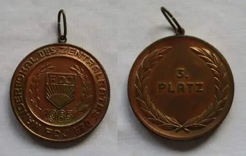DDR Medaille Wanderpokal des Zentralrates der FDJ 1965 Stufe Bronze (149906)