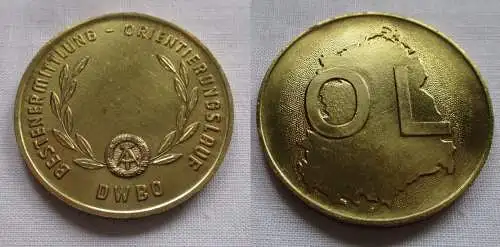 DDR Medaille Bestenermittlung Orientierungslauf DWBO Stufe Gold (140866)