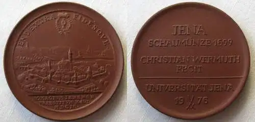 DDR Medaille Jena Schaumünze 1699 C. Wermuth Fecht Universität 1976 (149424)