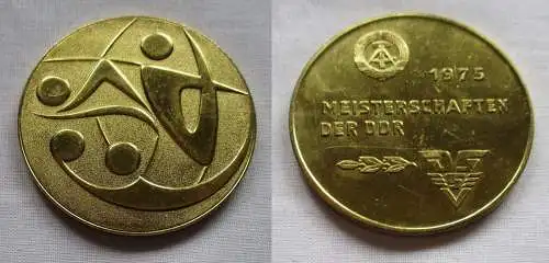 DDR Medaille Meisterschaften der DDR DSSV Schwimmverband 1975 Stufe Gold(141502)