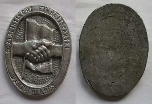 große DDR Medaille/ Plakette Sozialistische Einheitspartei Deutschlands (149359)