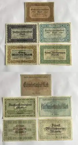 5 Banknoten Inflation Stadt Crimmitschau 1923 (141453)