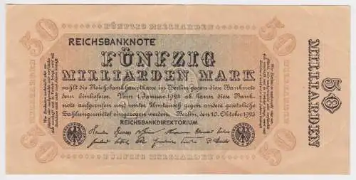 50 Milliarden Mark Banknote Berlin 10.Oktober 1923 Rosenberg 116 h (156505)