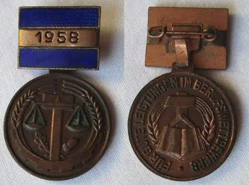 DDR Medaille 10.Berufswettbewerb FDJ 1958 für gute Leistungen in Bronze (148869)