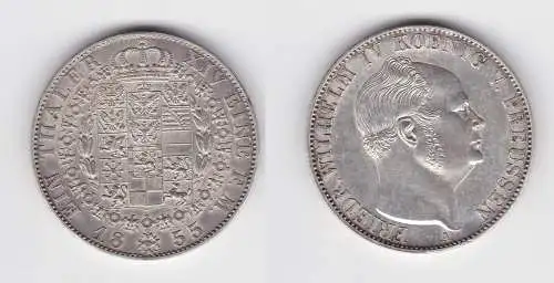 1 Taler Silber Münze Preussen Friedrich Wilhelm IV. 1855 A vz+ (110501)