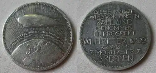 Aluminium Medaille lt. Prospekt Wilh. Ritter & Co. GmbH Dresden (107520)