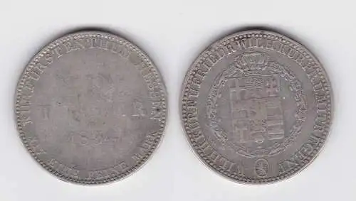 1 Taler Silber Münze Hessen Kassel 1834 s/f.ss (142669)