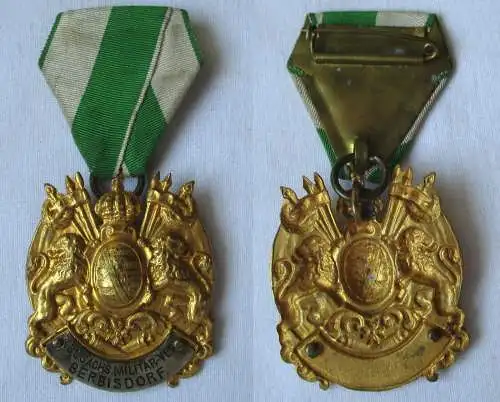 Seltener Orden königlich sächsischer Militär Verein Berbisdorf um 1920 (107490)