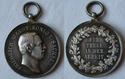 Medaille für Treue in der Arbeit 3.Form König Friedrich August 1905 (114237)