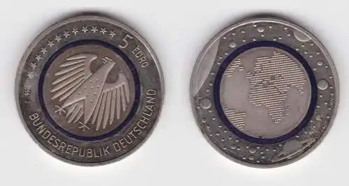 5 Euro Sammlermünze Deutschland 2016 Prägeort J Blauer Planet Erde (117817)