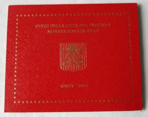 KMS Euro BU Kursmünzensatz Vatikan 2015 Papst Franziskus Vaticano (152834)