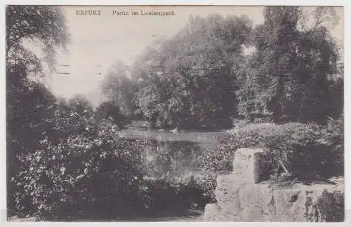 34843 Ak Erfurt Partie im Louisenpark 1909