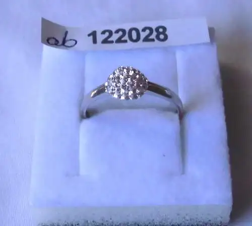 niedlicher glitzernder Damen-Ring Silber 925 (122028)