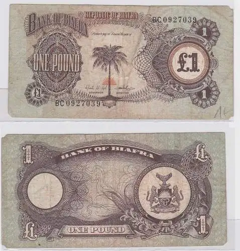 1 Pound Pfund Banknote Republic of Biafra (123350)