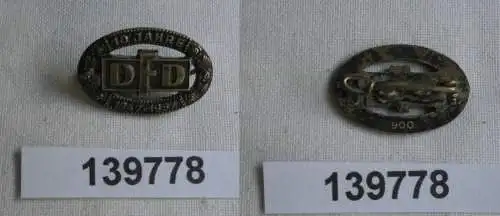 DDR Erinnerungsabzeichen "10 Jahre DFD" 1947-1957 900er Silber (139778)